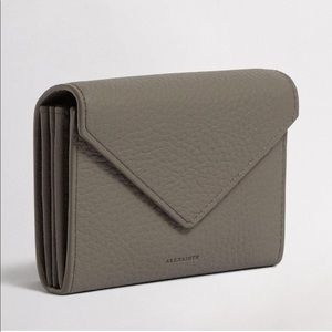 ALL SAINTS Grey Card Holder/Wallet